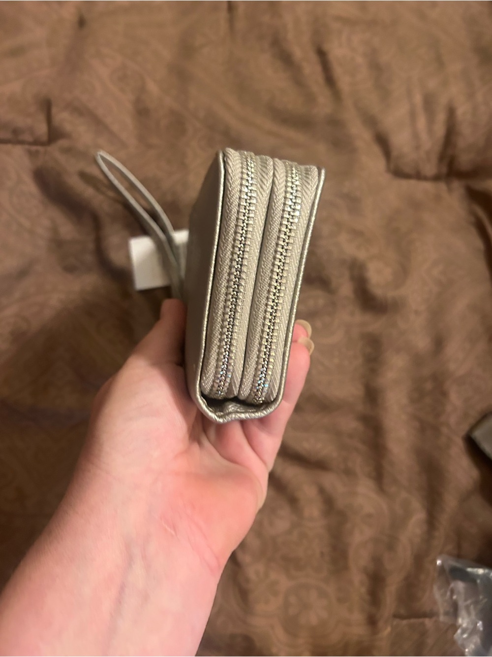 Christian lacroix Silver Zip-Around Wristlet Wallet - Picture 4 of 10